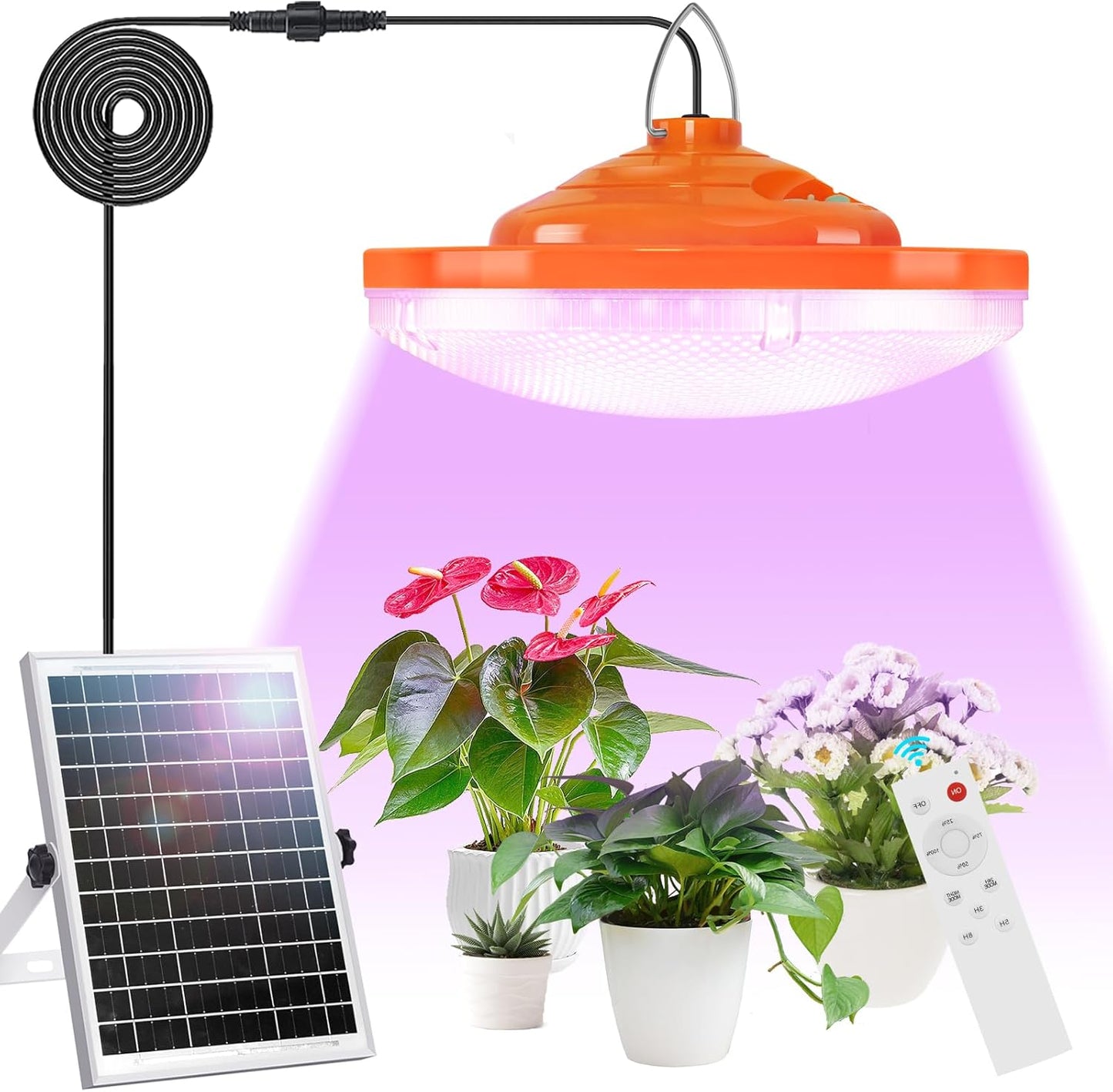 Solar Plant Grow Light with Remote Control for All Stages