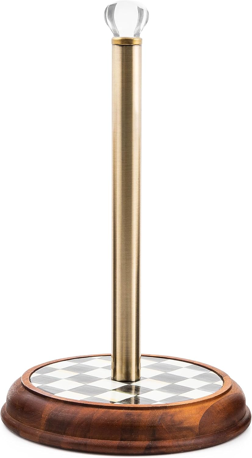 MACKENZIE-CHILDS Wood Paper Towel Holder for Stylish Kitchens