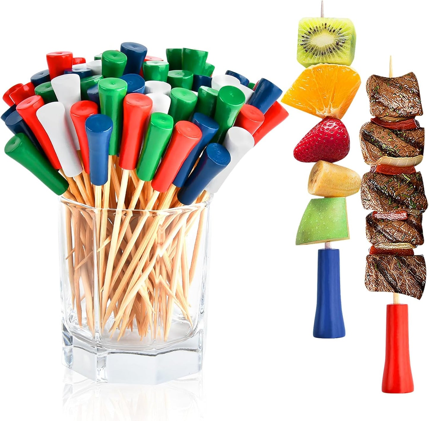 Bamboo Toothpick Picks - 500 Pcs | Akamino