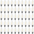 Meconard C9 Led Replacement Christmas Light Bulbs - Warm White 50 Pack