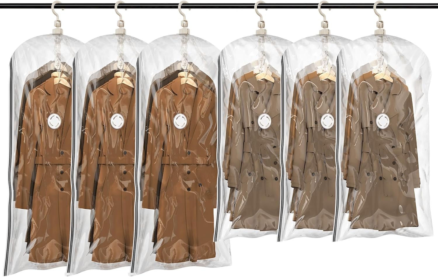 Hanging Vacuum Storage Bags for Clothing by TAILI - Space Saver