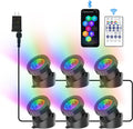 RGB Underwater Pond Lights - Super Bright LED Submersible Set of 6