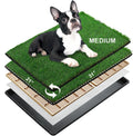 Dog Grass Pee Pads with Tray Medium 31x21 in - Indoor Potty Solution
