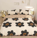 Black Floral Comforter Set Twin - Lightweight Reversible Bedding