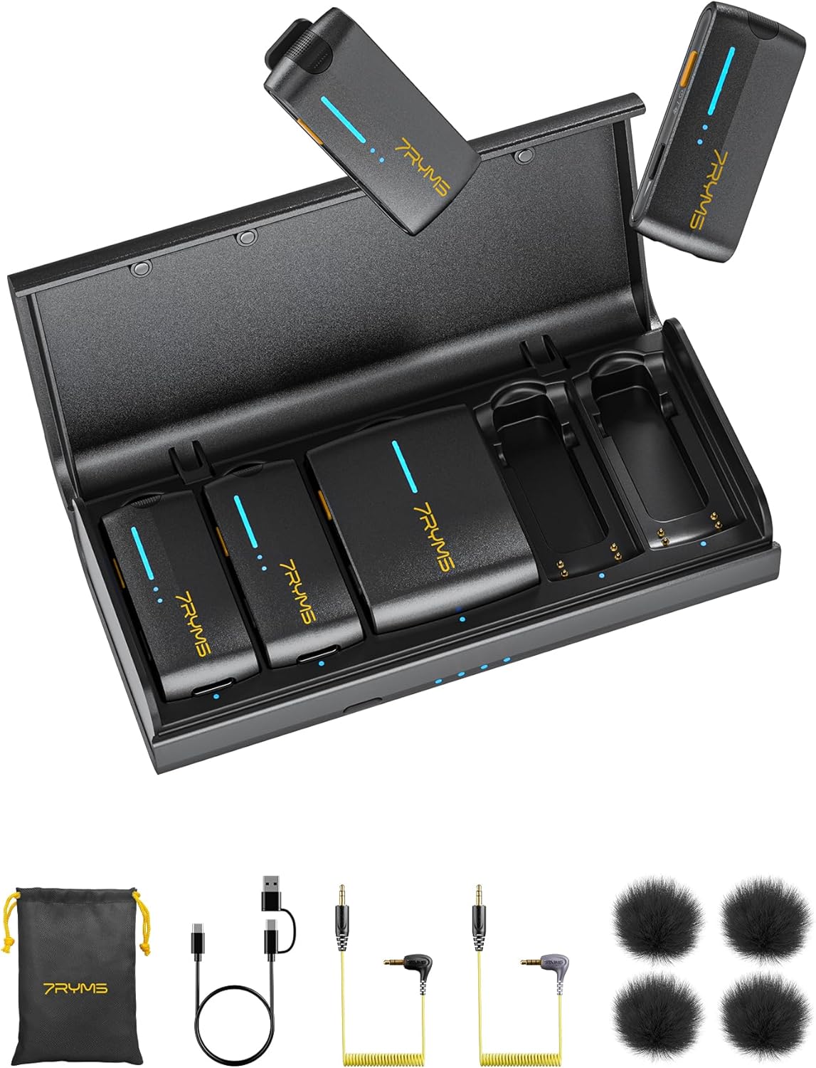 7RYMS iRay DW40 Wireless Lavalier Microphone for Video Recording