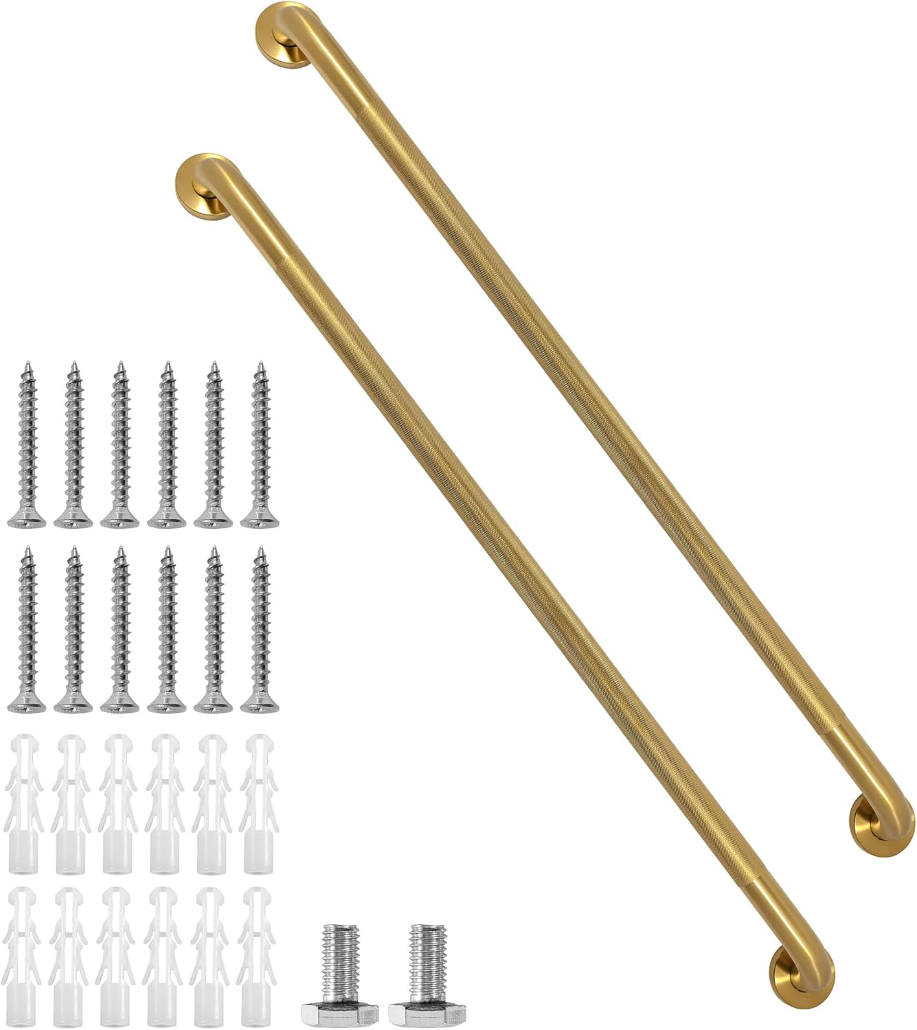 Shower Grab Bar 39.4 Inch Gold Bathroom Safety Handle Set