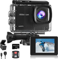 4K 60FPS Action Camera with 64GB Card - Stable Waterproof 48MP