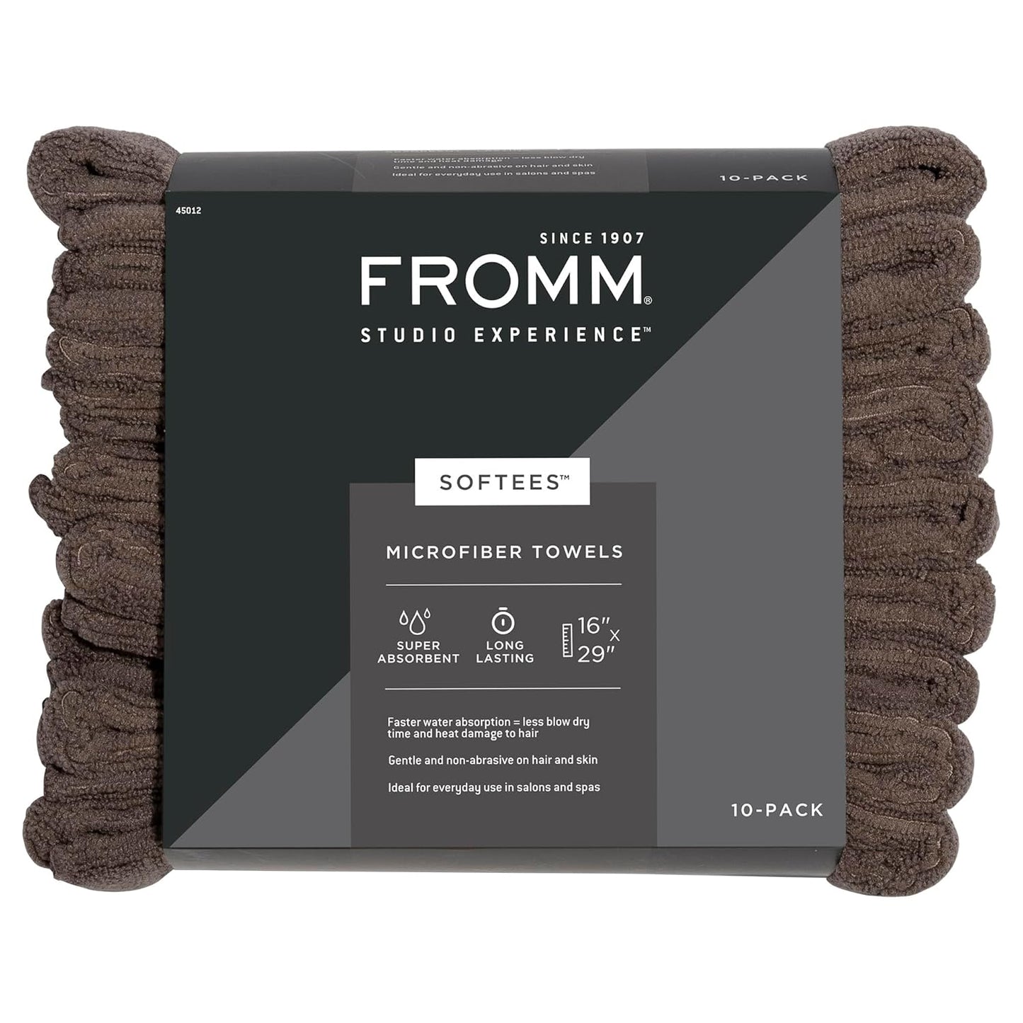 Fromm Softees Microfiber Salon Hair Towels for Quick Drying