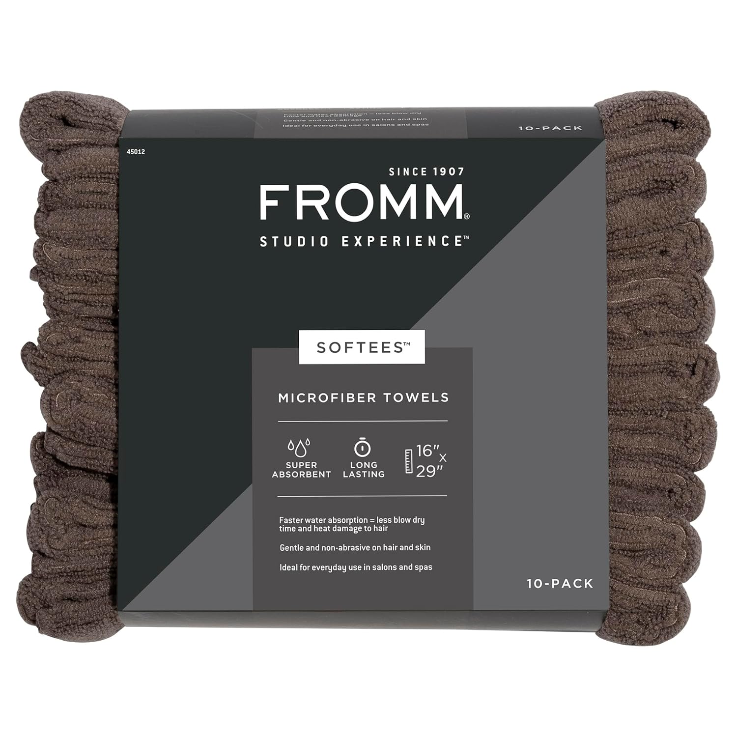 Fromm Softees Microfiber Salon Hair Towels for Quick Drying