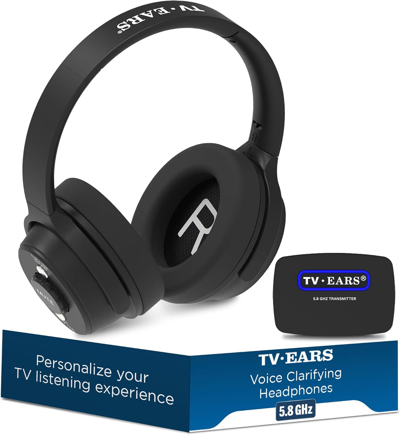 Enhanced TV Audio with TV Ears Wireless Headphones