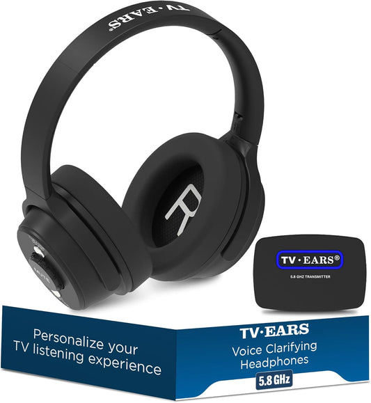 Enhanced TV Audio with TV Ears Wireless Headphones