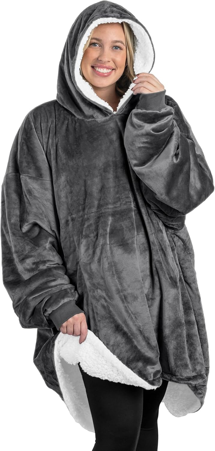 Bare Home B-Cozy Hoodie Blanket - Cozy & Oversized
