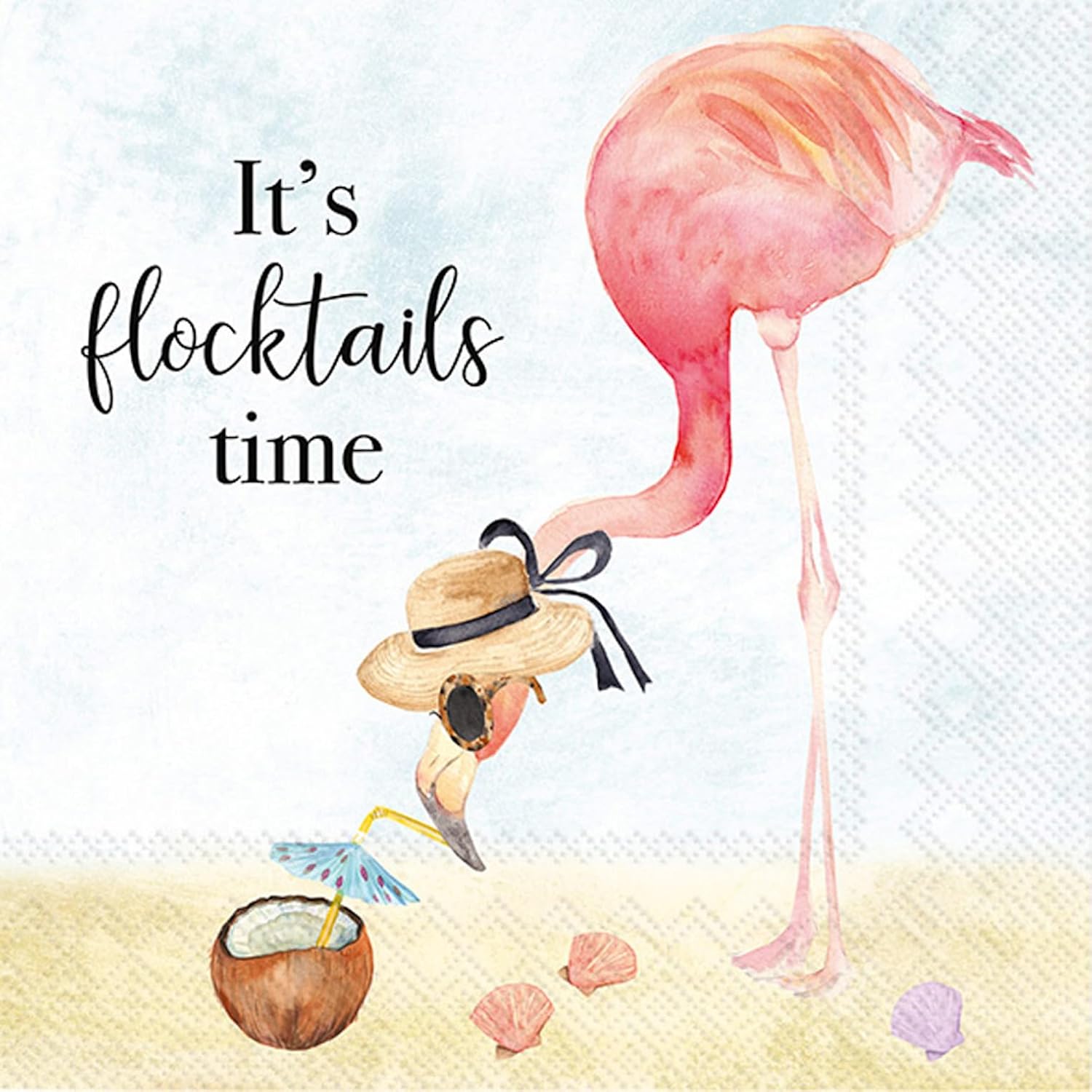 Flocktails Time Cocktail Napkins - 3-Ply Disposable Pack