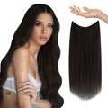 Sunny Wire Human Hair Extensions Darkest Brown 12 in - Invisible Wire