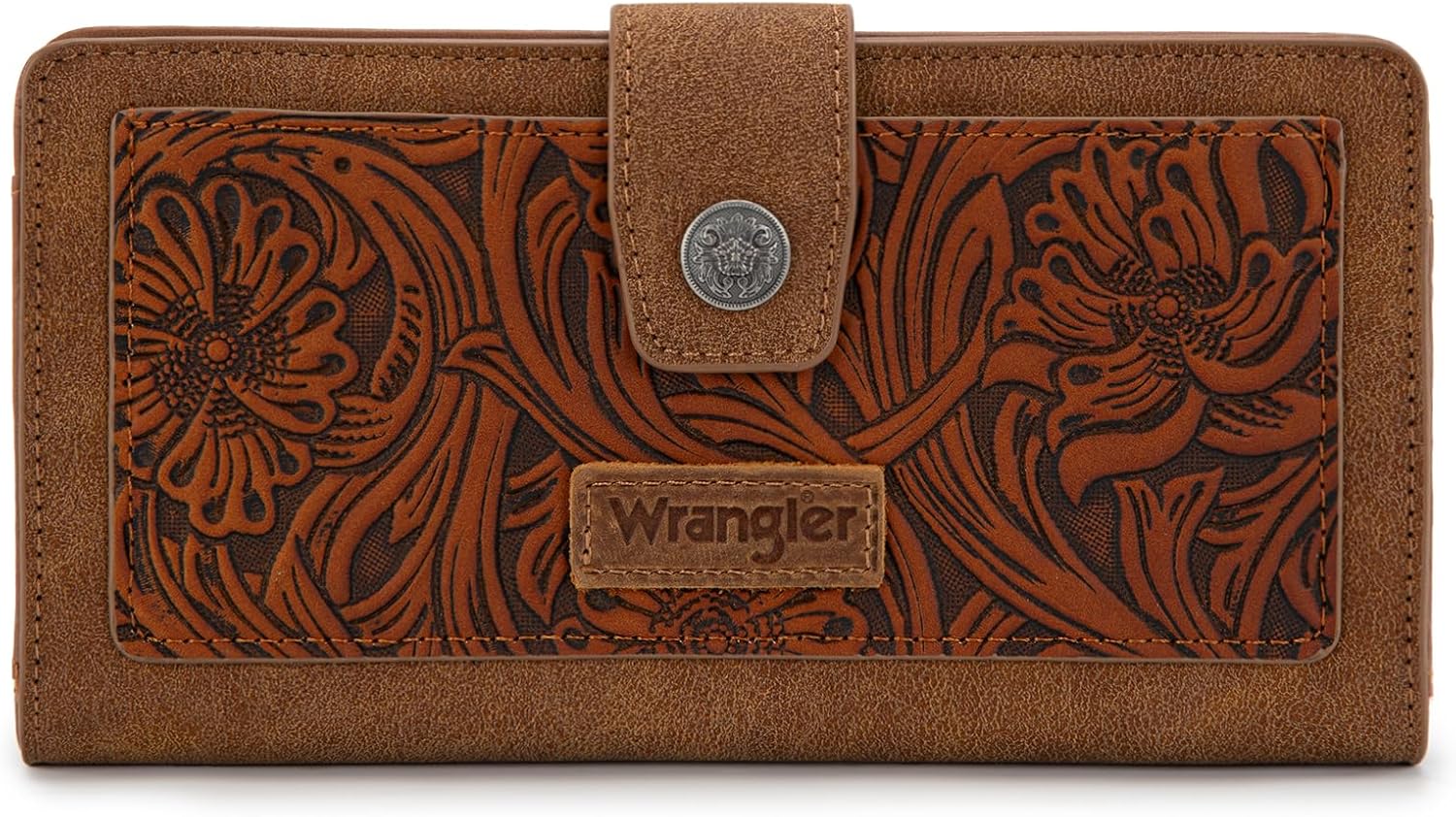 Montana West Wrangler Brown Wallet for Women with RFID Blocking