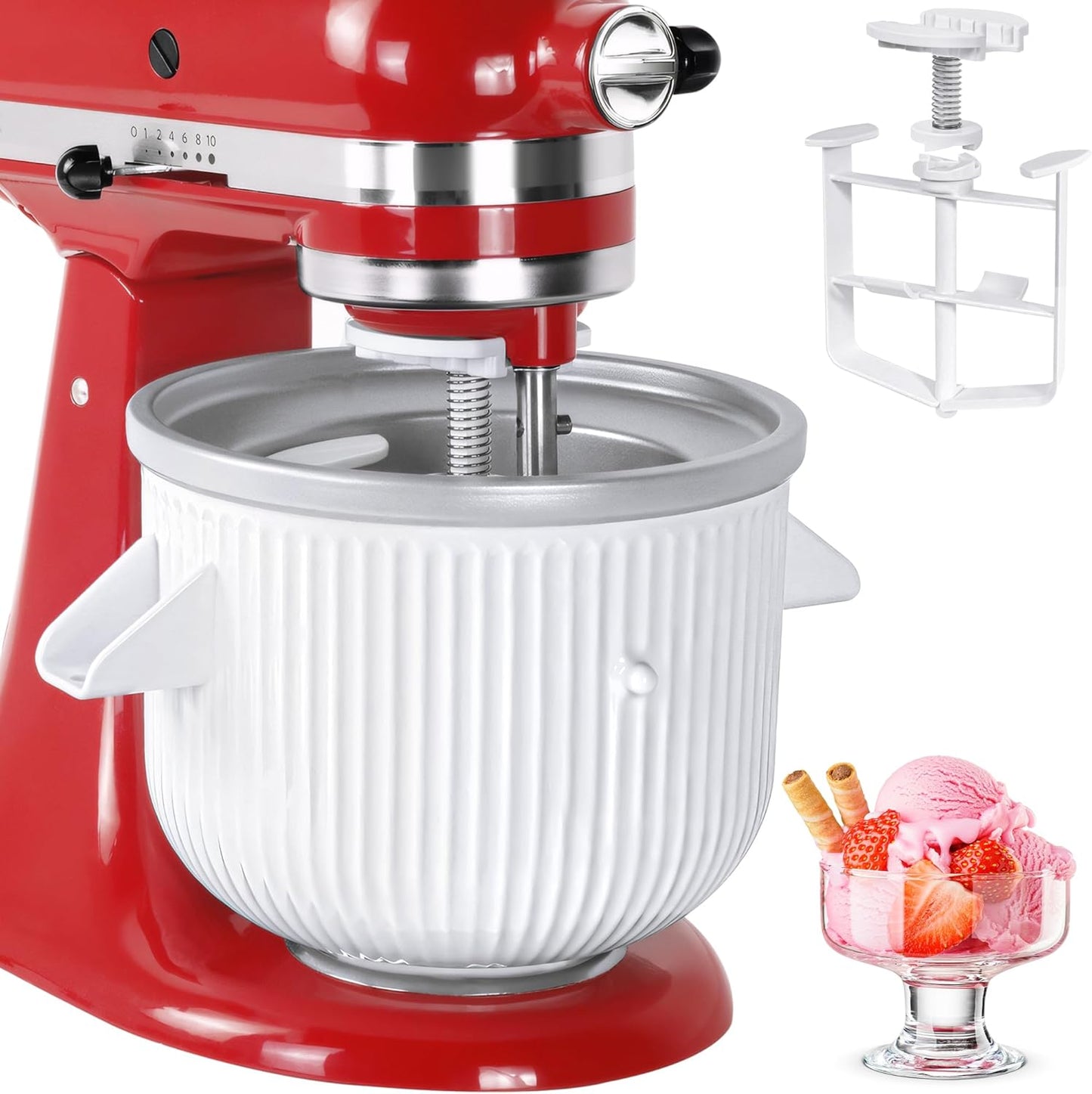 GOATMOOD 2 Qt Ice Cream Maker Attachment