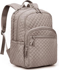 College Laptop Backpack for Women - Quilted Waterproof Daypack