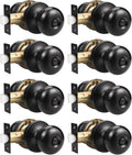 Privacy Door Knob Matte Black Keyless Privacy Knob for Interior Doors