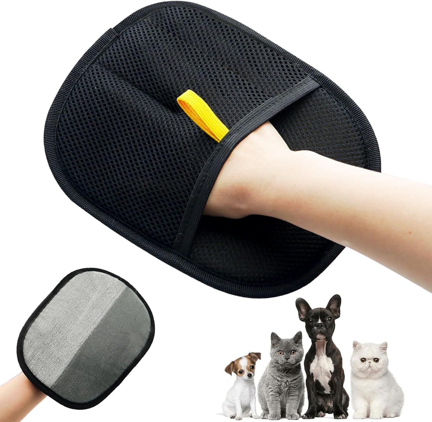 2-in-1 Pet Grooming Glove, Hair Remover & Deshedder