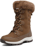 Women's Waterproof Mid Calf Snow Boots - Faux Fur Warmth
