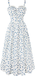Scarlet Darkness Floral Corset Milkmaid Dress - Flattering Fit