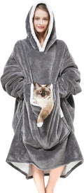 Warm Sherpa Wearable Hoodie Blanket - Cozystar