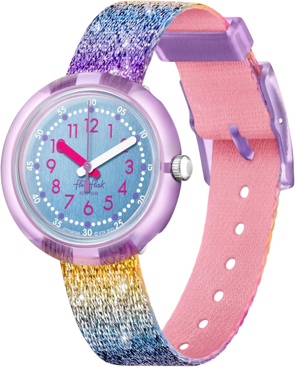 Safe & Stylish: Flik Flak Kids' Rainbow Quartz Watch