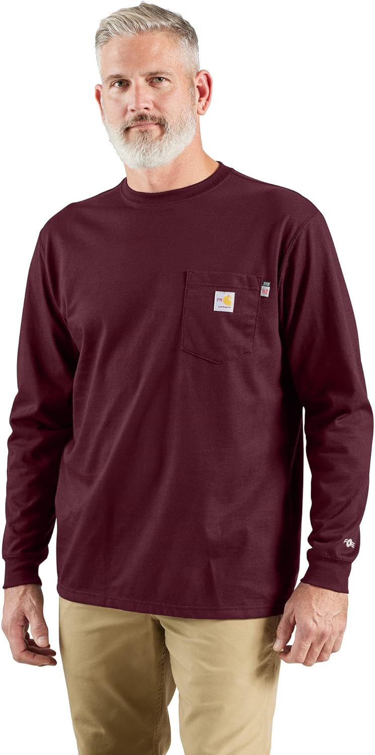 Carhartt Men's Flame-Resistant Long Sleeve Cotton T-Shirt Review