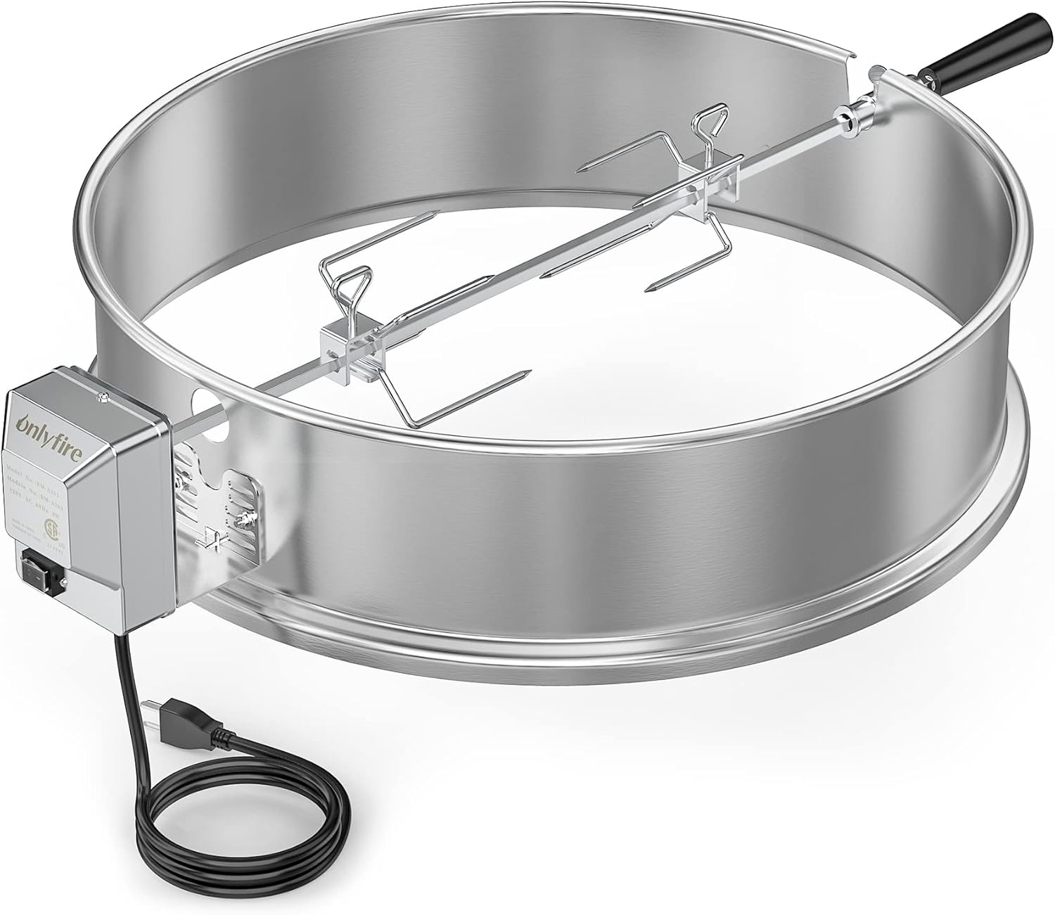 Onlyfire Stainless Steel Rotisserie Ring Kit for 22in Grills