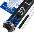 Left Hand Wind 0.262x2inx39in Garage Door Torsion Spring - Black Cone