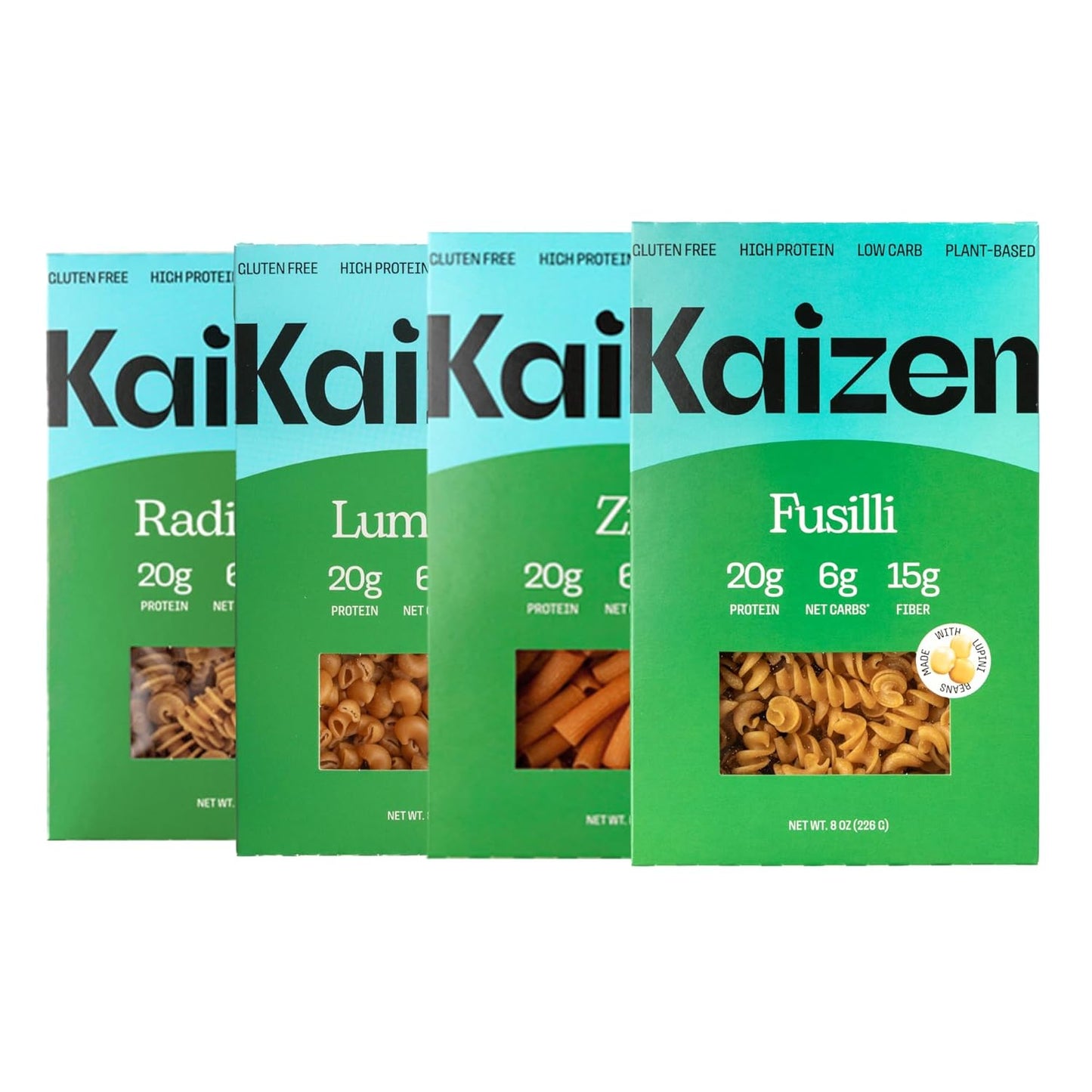 Kaizen Pasta Variety Pack - Keto, Low Carb, High Protein Noodles