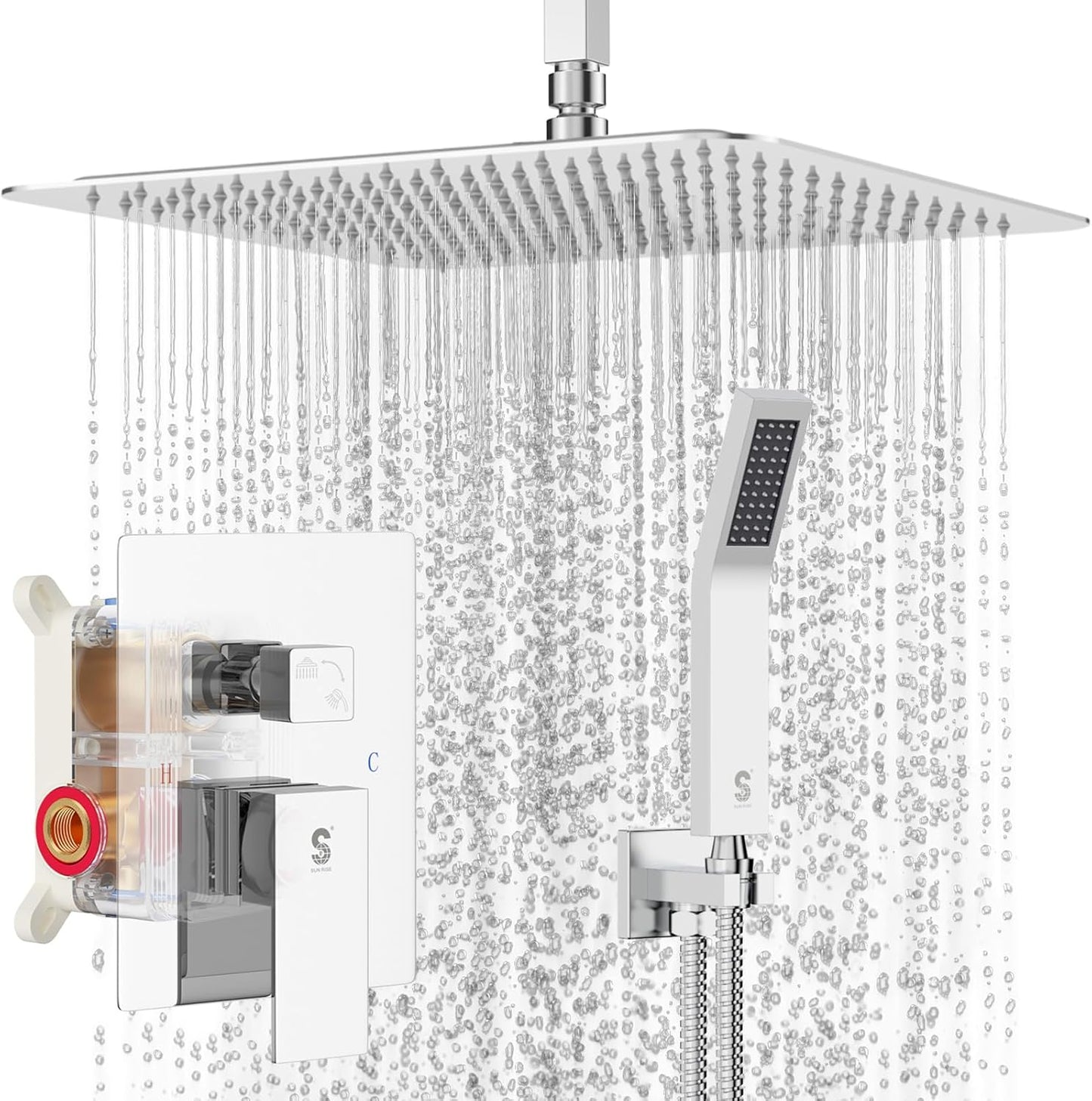 SR SUN RISE 12 Inch Ceiling Mounted Shower System Review
