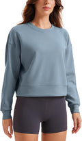 CRZ YOGA SoftAura Pullover Sweatshirt for Women - Soft, Relaxed