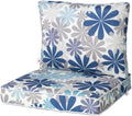 22x22 Outdoor Seat/Back Deep Chair Cushion Set - Water-Resistant