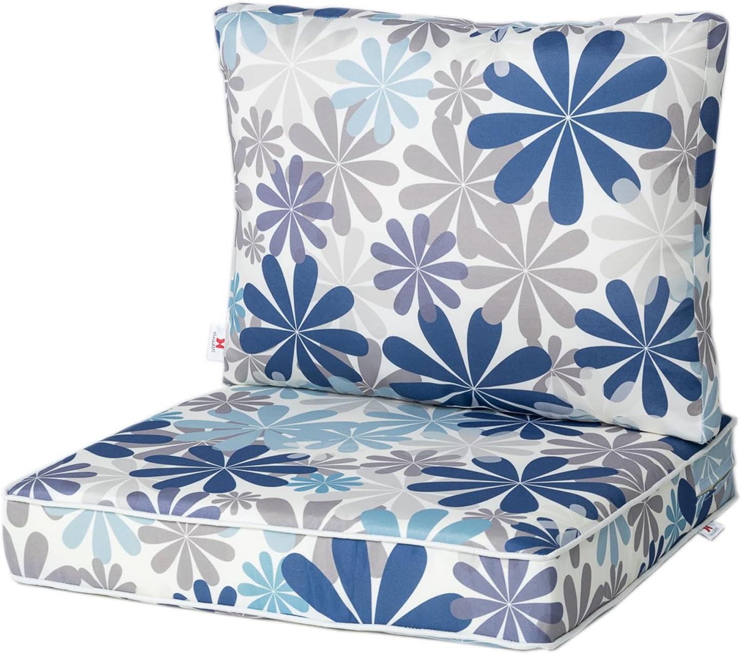 Outdoor Seat/Back Deep Chair Cushion Set for Patio Furniture