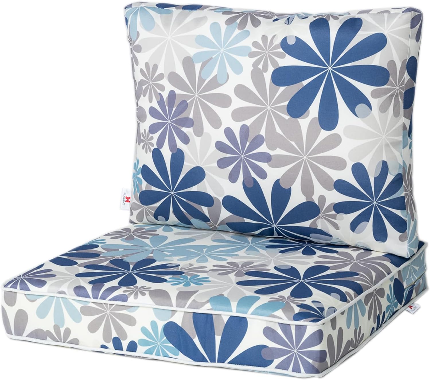 Outdoor Seat/Back Deep Chair Cushion Set for Patio Furniture
