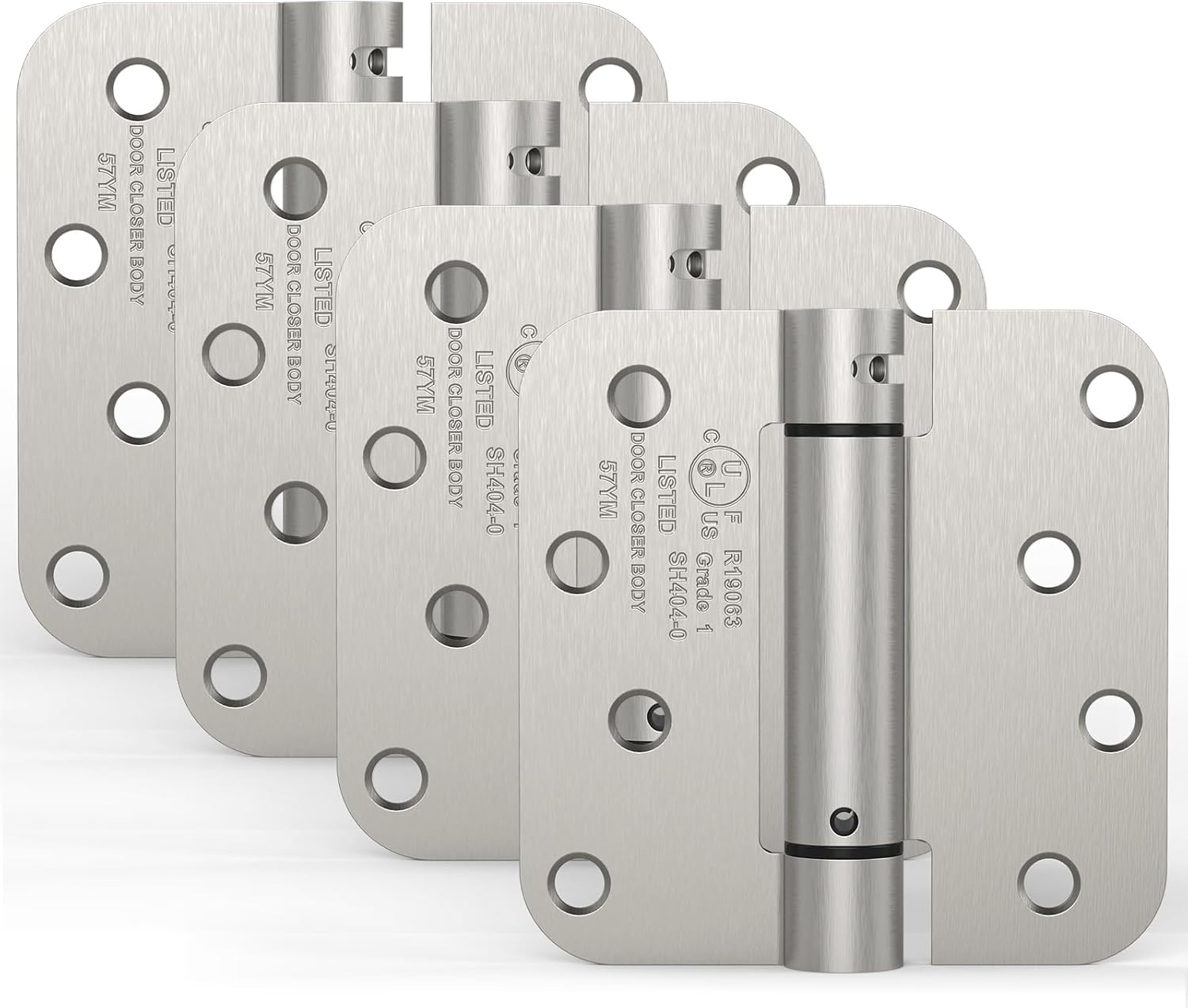 4 Pack Self Closing Door Hinges for Easy Installation and Use