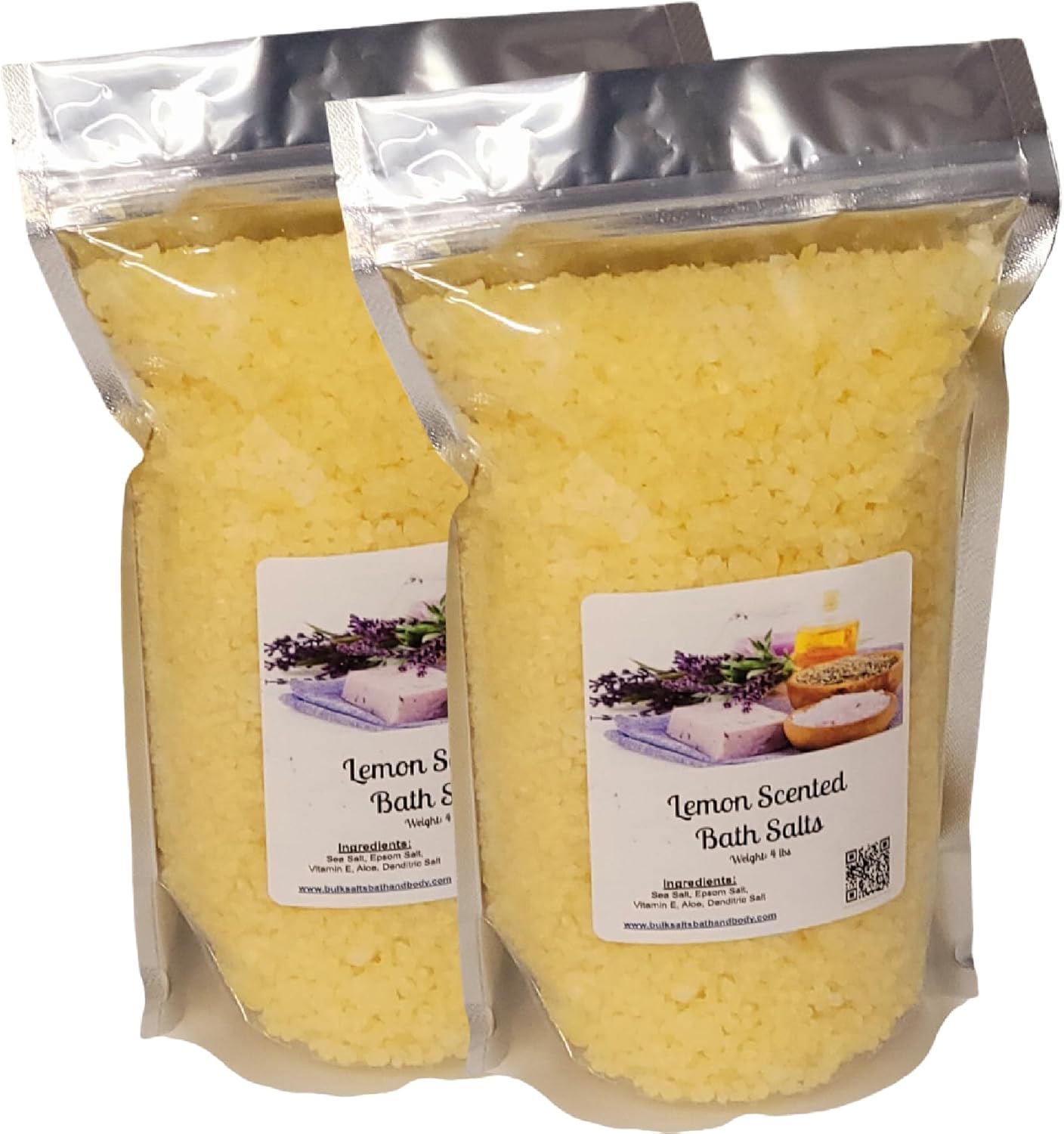 Lemon Scent Bath Salts - 8lbs of Relaxation and Rejuvenation