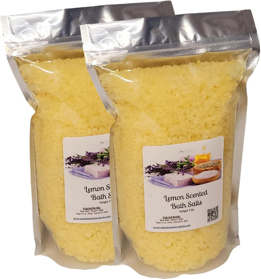 Lemon Scent Bath Salts - 8lbs of Relaxation and Rejuvenation