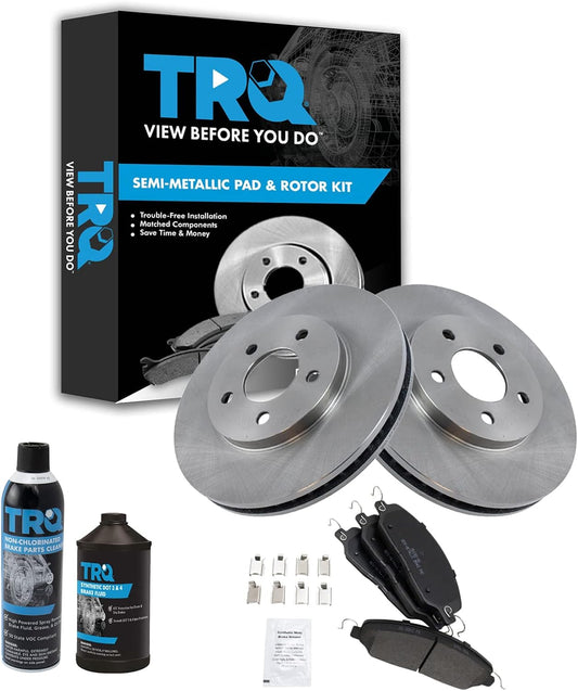 TRQ Front Brake Pad & Rotor Kit for 2005-2010 Ford Mustang