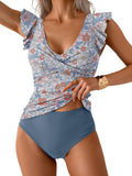 Tankini Swimsuit for Women with Tummy Control and Ruffles