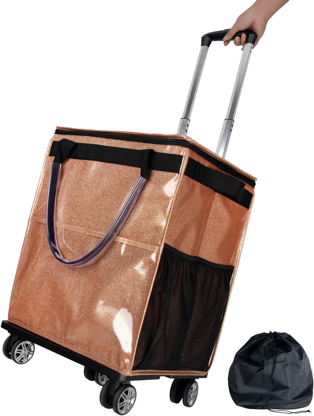 Reusable Grocery Bags on Wheels for Easy Shopping Convenience