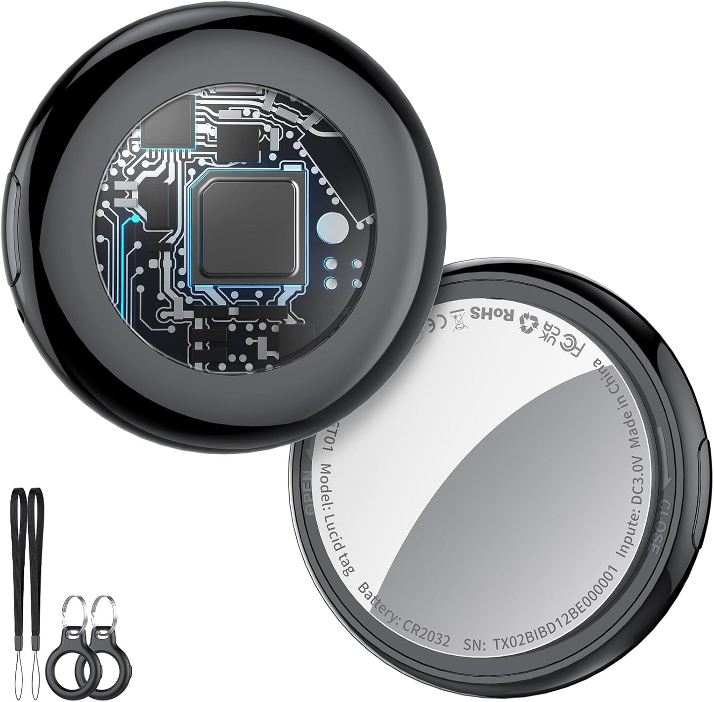 Tukio Air Tracker Tag 2 Pack - Bluetooth Key Finder for iOS