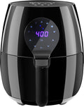 Elite Gourmet Digital 5.3Qt Hot Air Fryer for Healthy Cooking