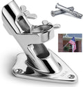 Heavy Duty Flag Pole Holder for Outdoor Use - 316 Stainless Steel