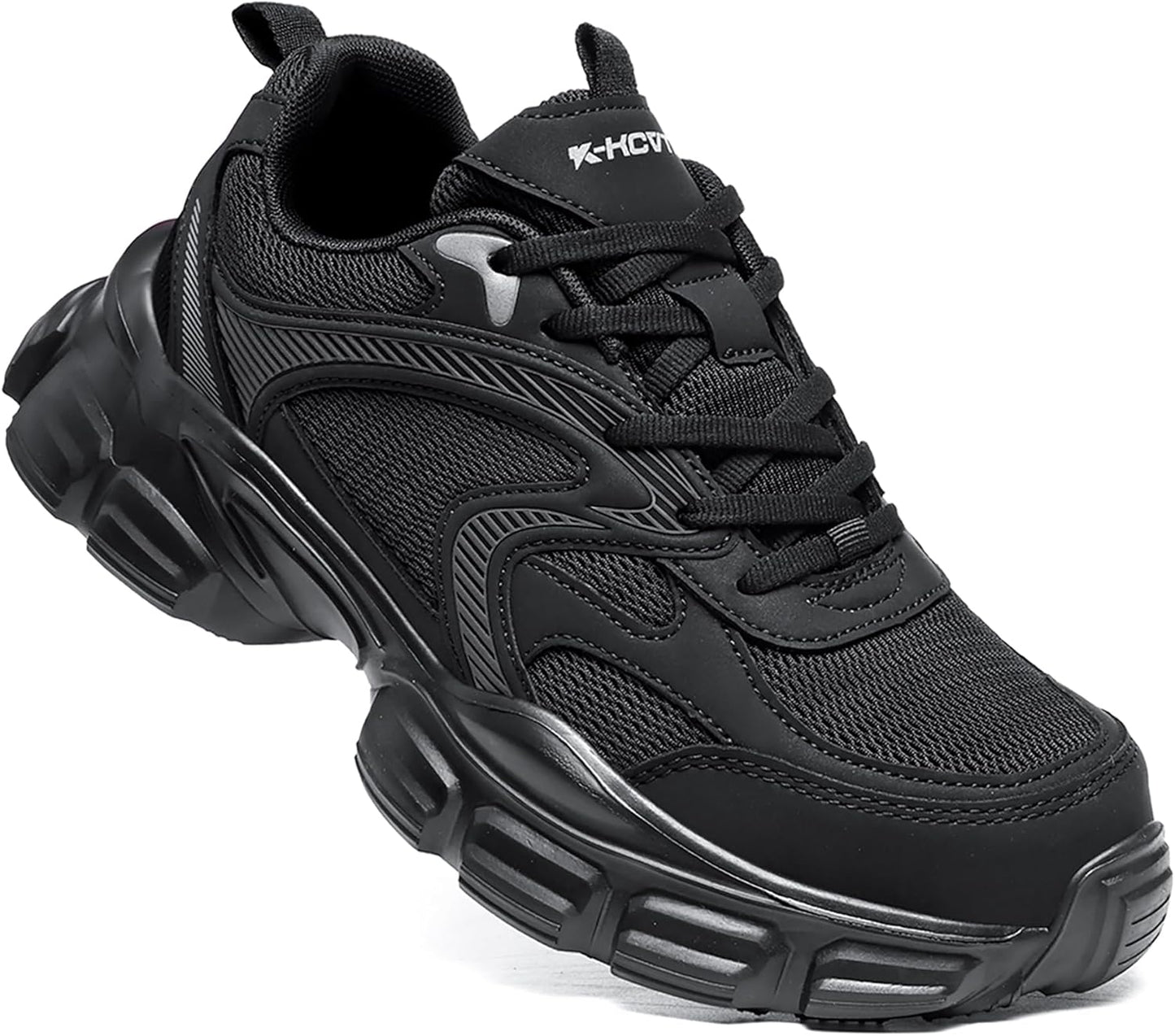 KCVTD Steel Toe Shoes for Women - Lightweight Slip Resistant Sneakers