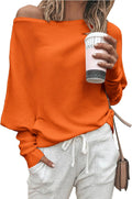 Off Shoulder Fall Sweater 2025 - Cozy Oversized Batwing Knit