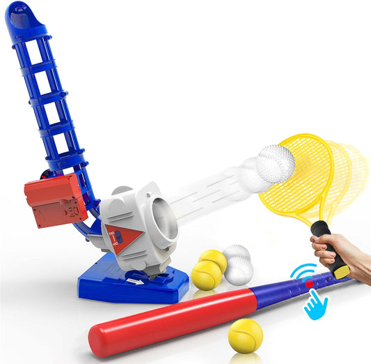 2-in-1 RC Baseball Pitcher - Outdoor Fun for Kids! | iPlay, iLearn
