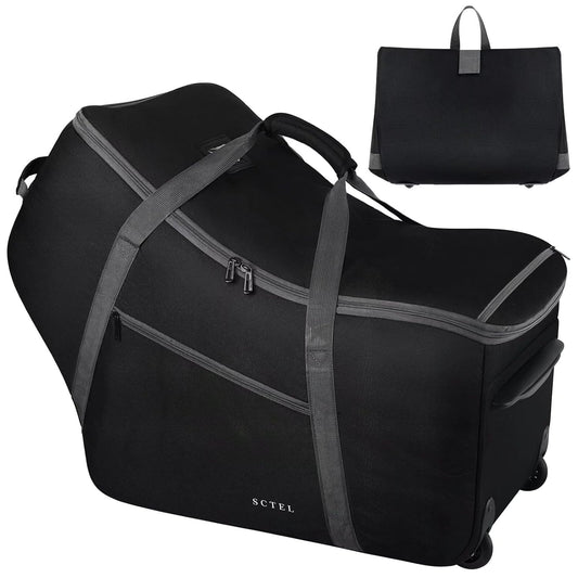 Car Seat Travel Bag with Wheels for Nuna Pipa and Chicco Keyfit