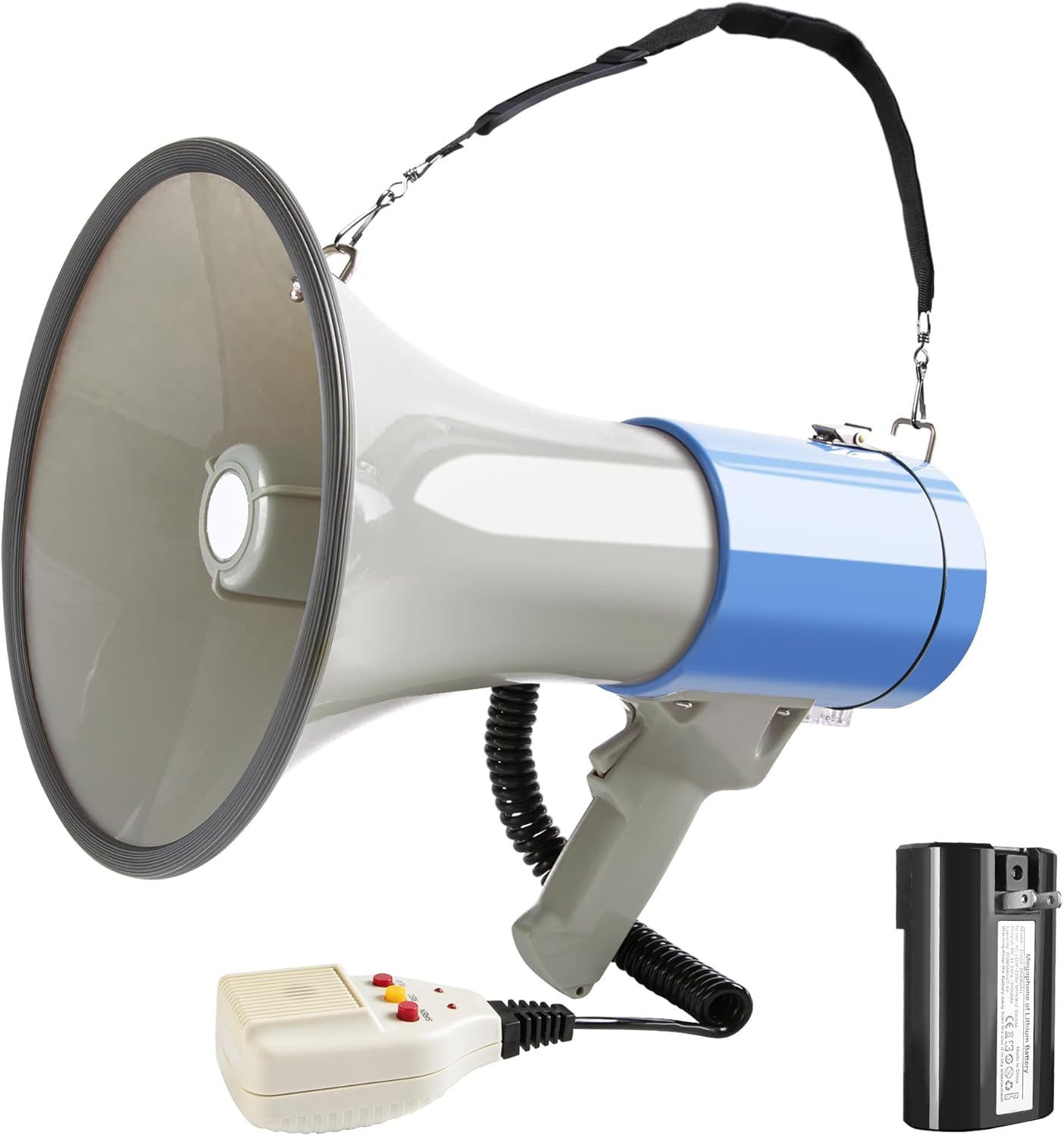 50W Bluetooth Megaphone with Rechargeable Battery for Events